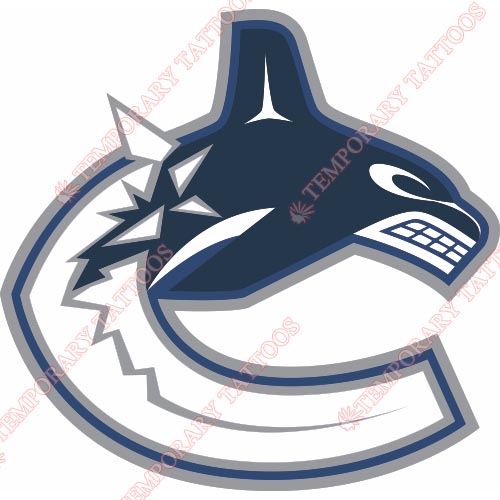 Vancouver Canucks Customize Temporary Tattoos Stickers NO.360